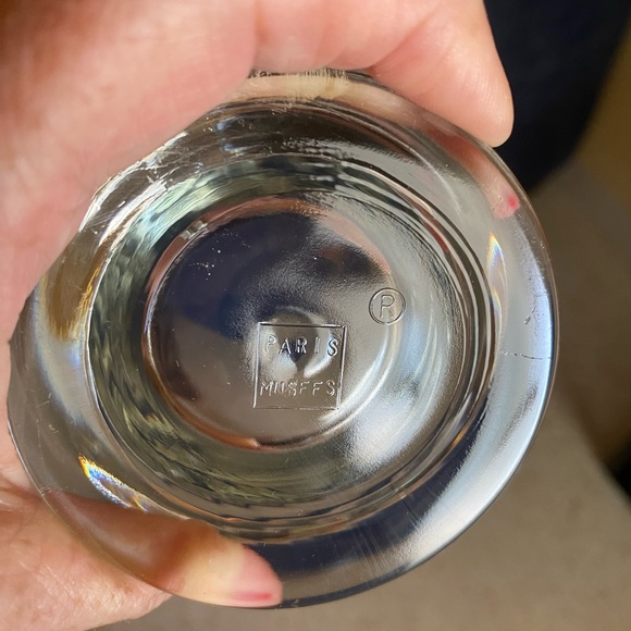 Set of 3 ~ La Rochere Paris Musees Bee 10 oz Footed Clear Glass Tumblers, France - Picture 3 of 4